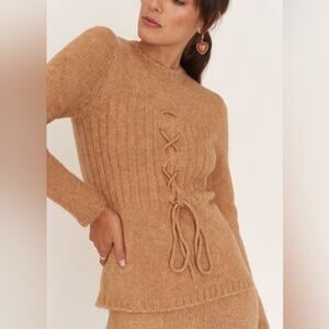 Callahan Knitwear Aria Top in Chai